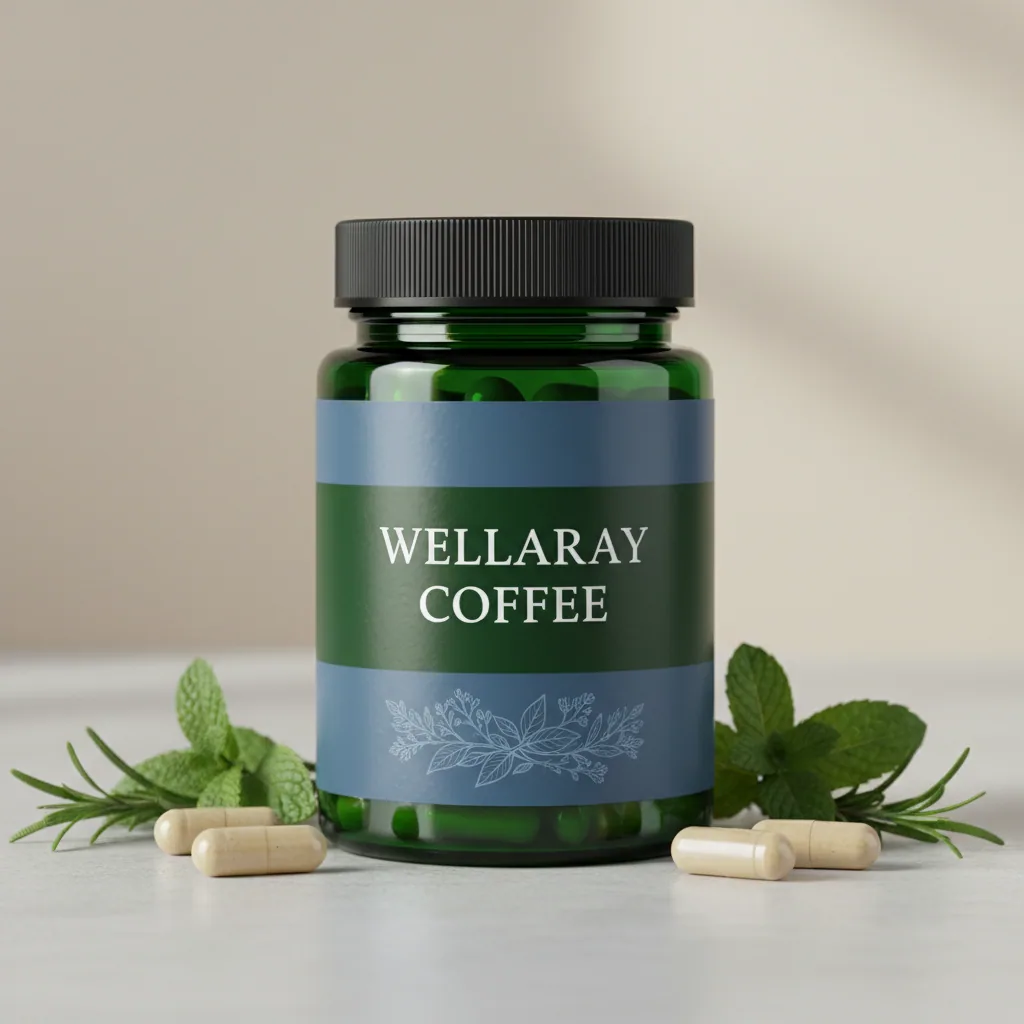 Wellaray Coffee food supplement box - plant extract coffee sachet with L-Carnitine, 60g 20 sachets